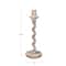 Hello Honey® 12.5" Whitewashed Tall Wood Taper Candleholder
